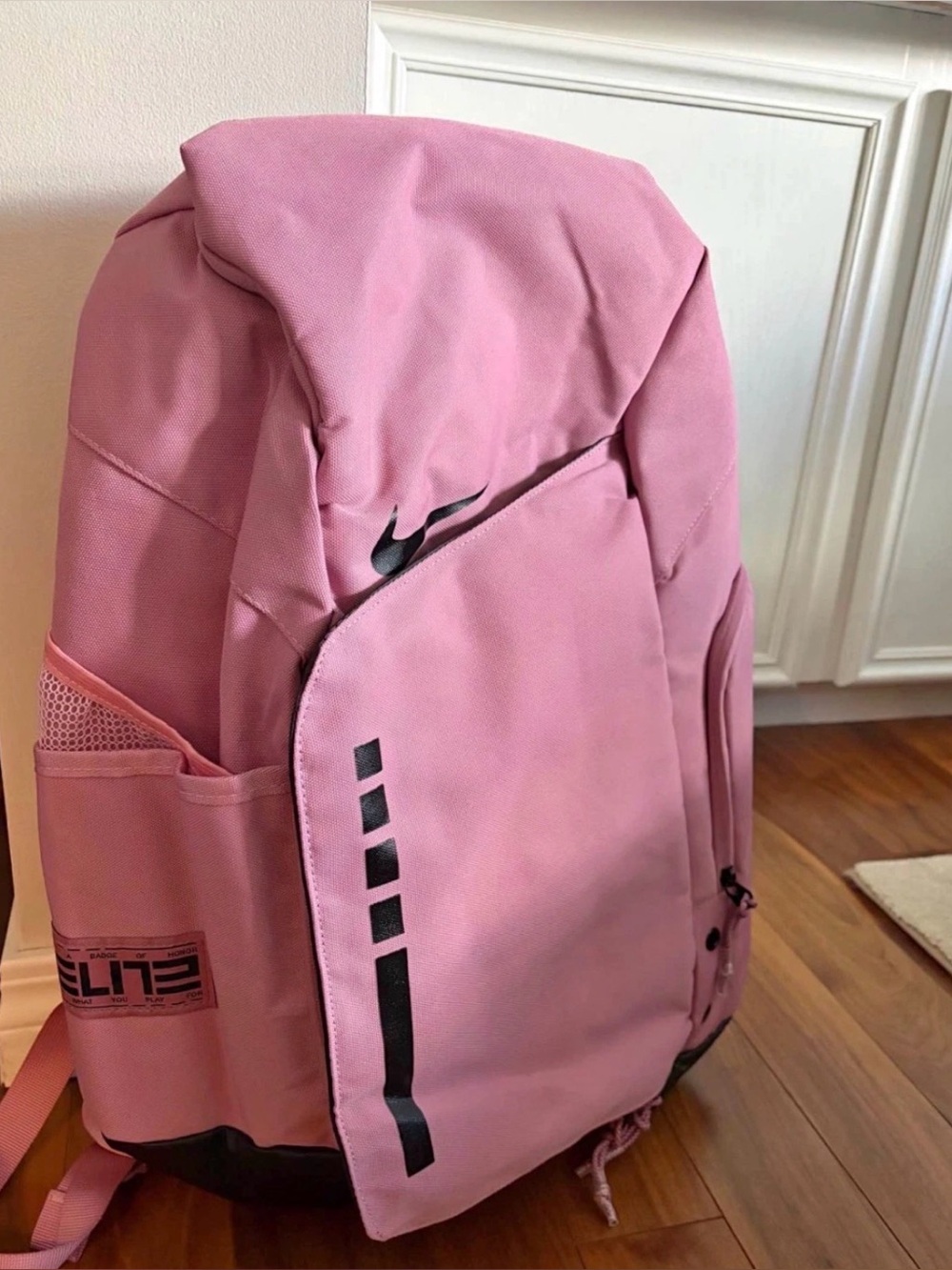 Nike Pink Men's Backpack with Black Accents